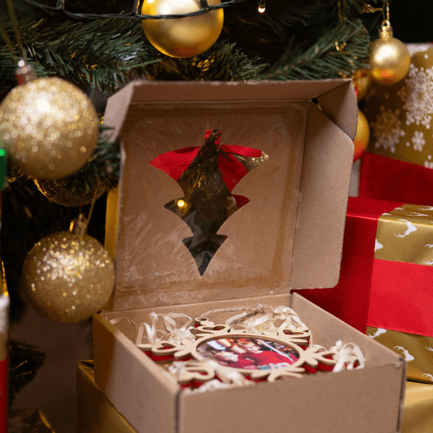 🎁Zestaw Premium: Foto Bombka + Podstawka ze Świeczką LED