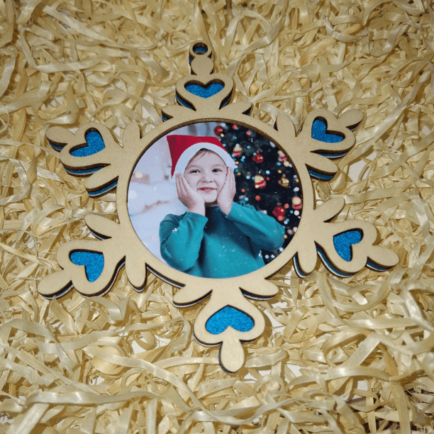 🎁Zestaw Premium: Foto Bombka + Podstawka ze Świeczką LED