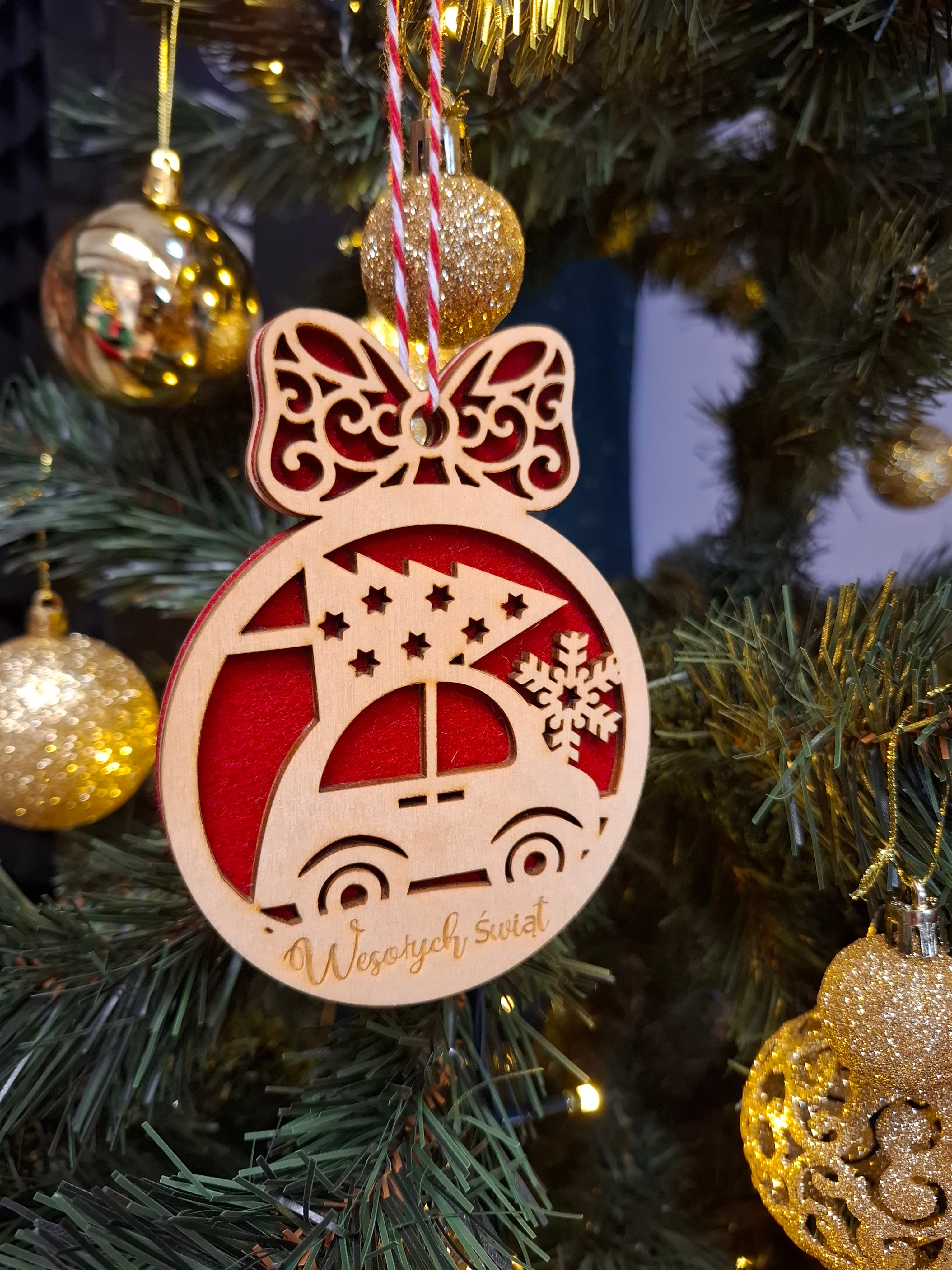 Bombka Drewniana z Imieniem