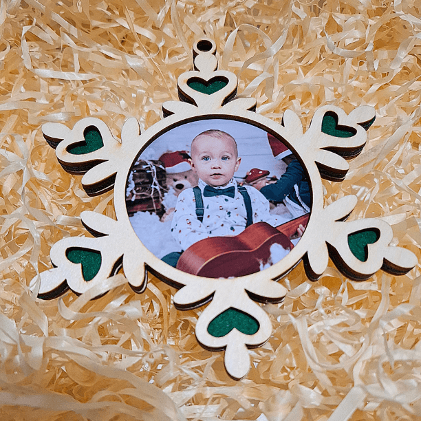 🎁Zestaw Premium: Foto Bombka + Podstawka ze Świeczką LED