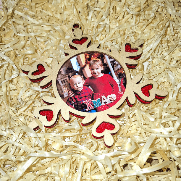 🎁Zestaw Premium: Foto Bombka + Podstawka ze Świeczką LED